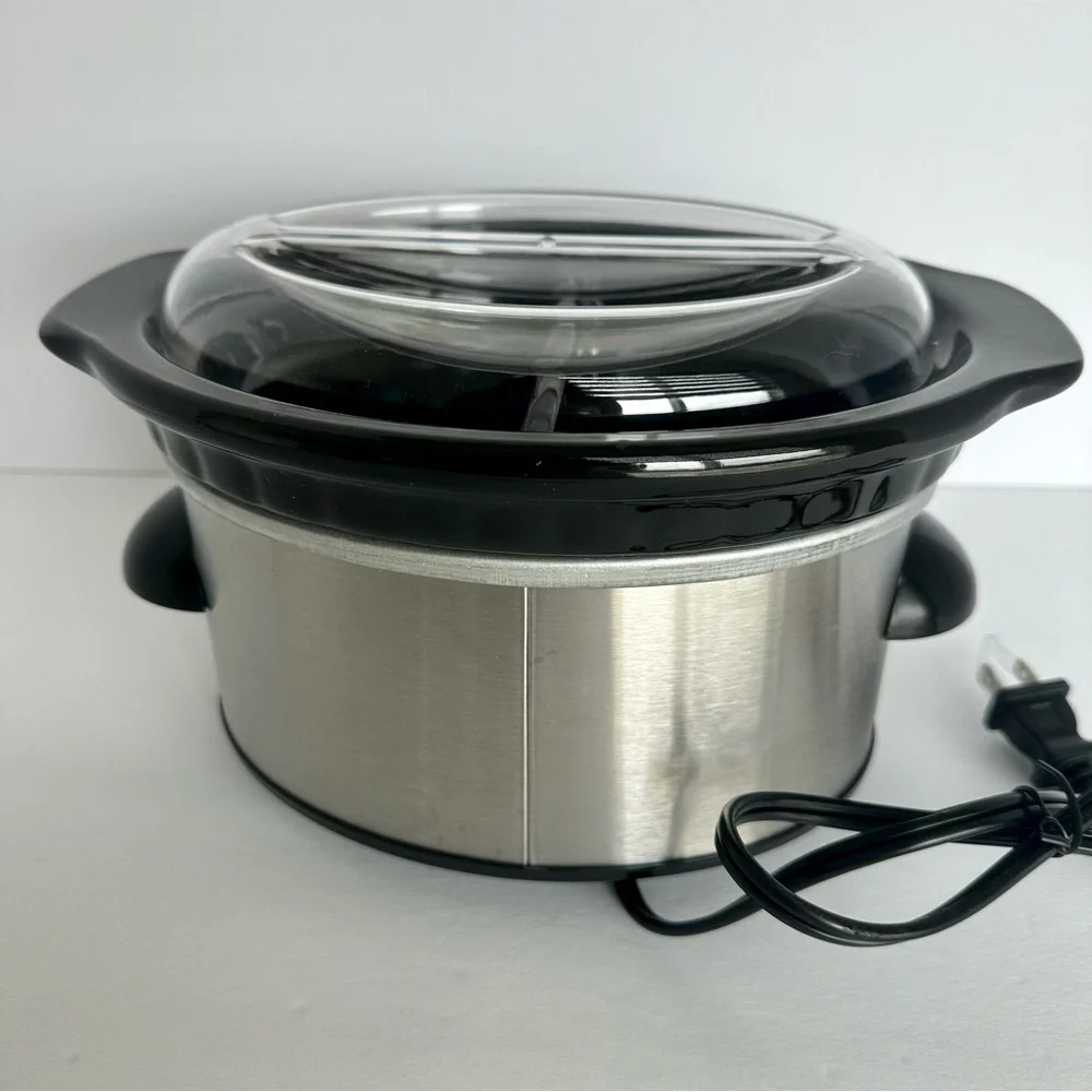 New In Box Eternal Kitchen Ideas Dual Slow Cooker 16 Oz Each Side Small Portable